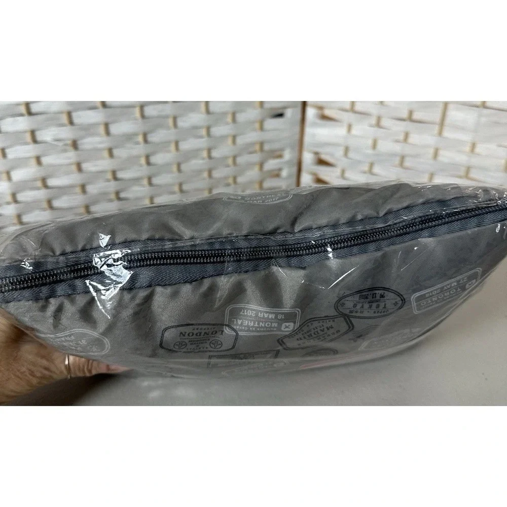 The Loot Company‎ 2 In 1 Travel Blanket Gray/Blue Fleece NWT